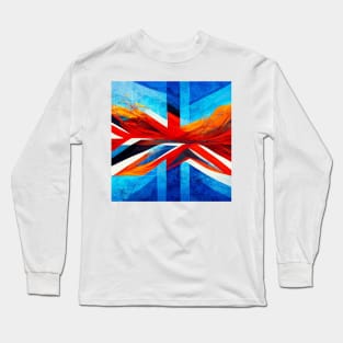 Uk Flag Surrealism Long Sleeve T-Shirt